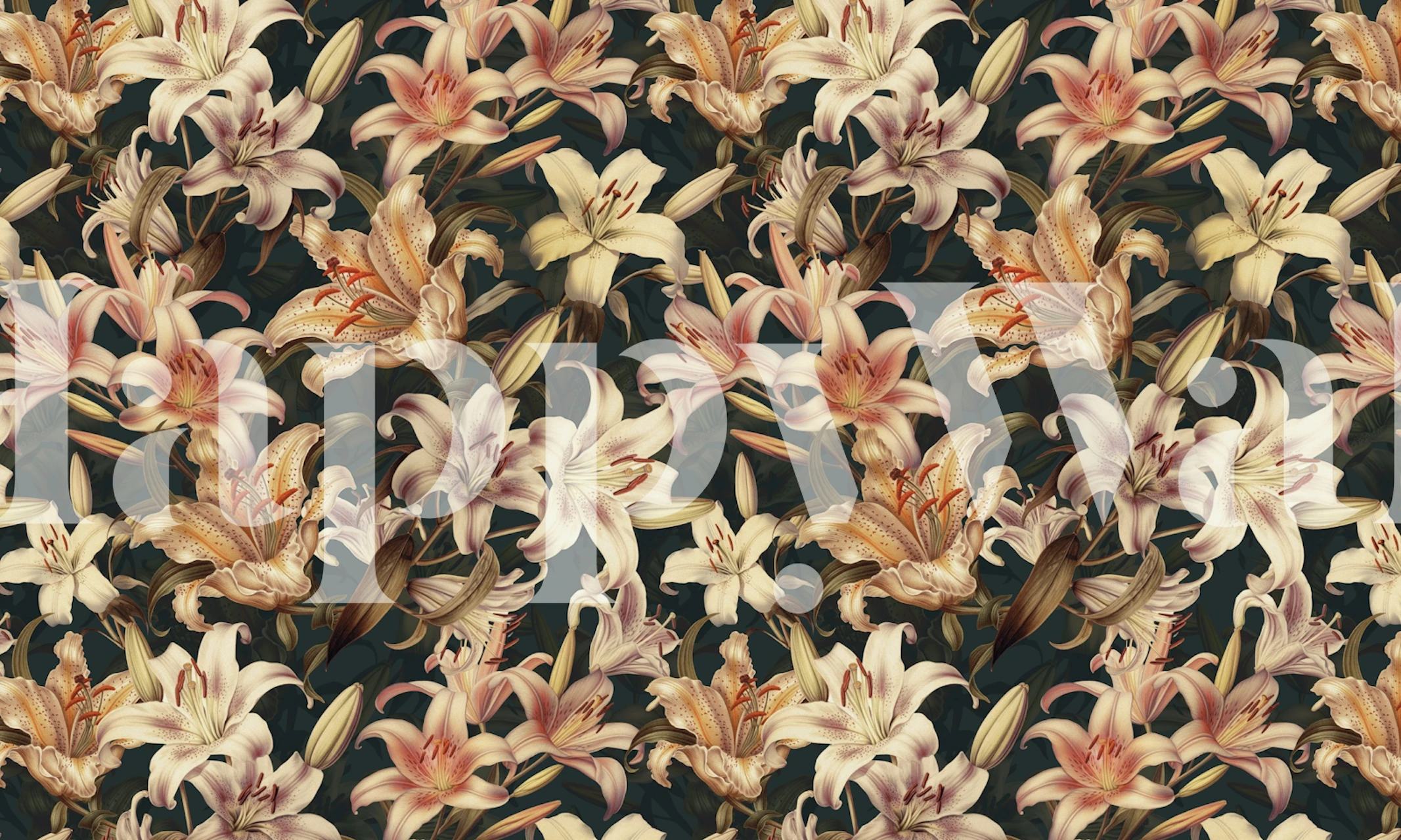 Floral Spice III wallpaper in a decor setting