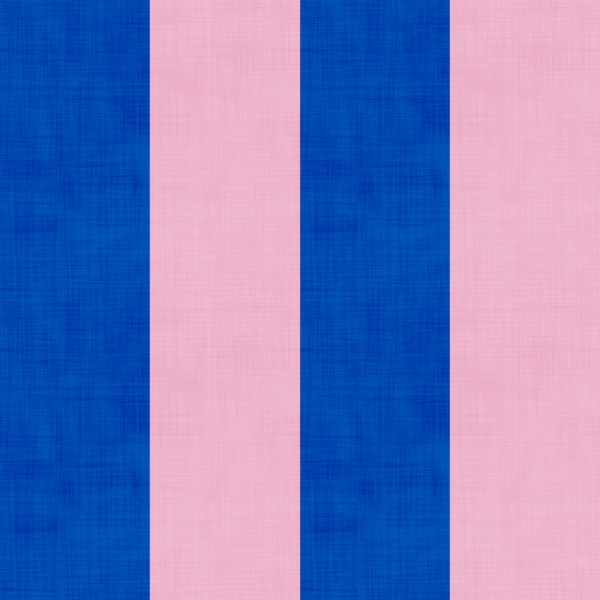 Cobalt Blue and Blush Pink Stripes