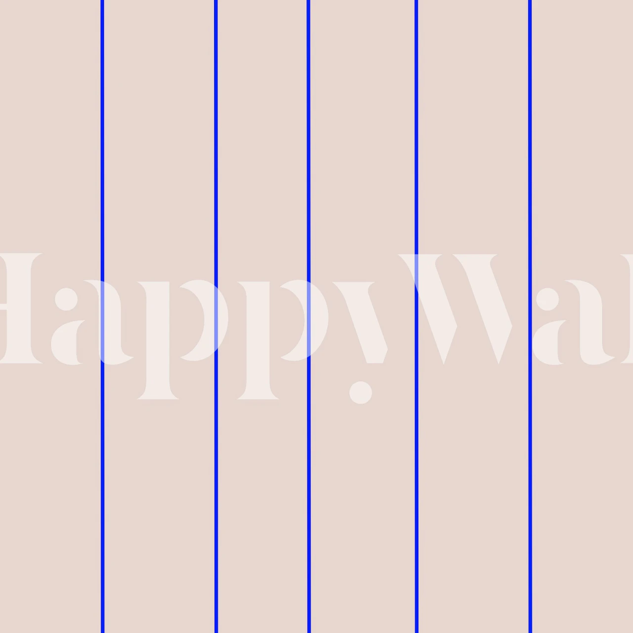 Stylish blue stripes on a soft beige background wallpaper