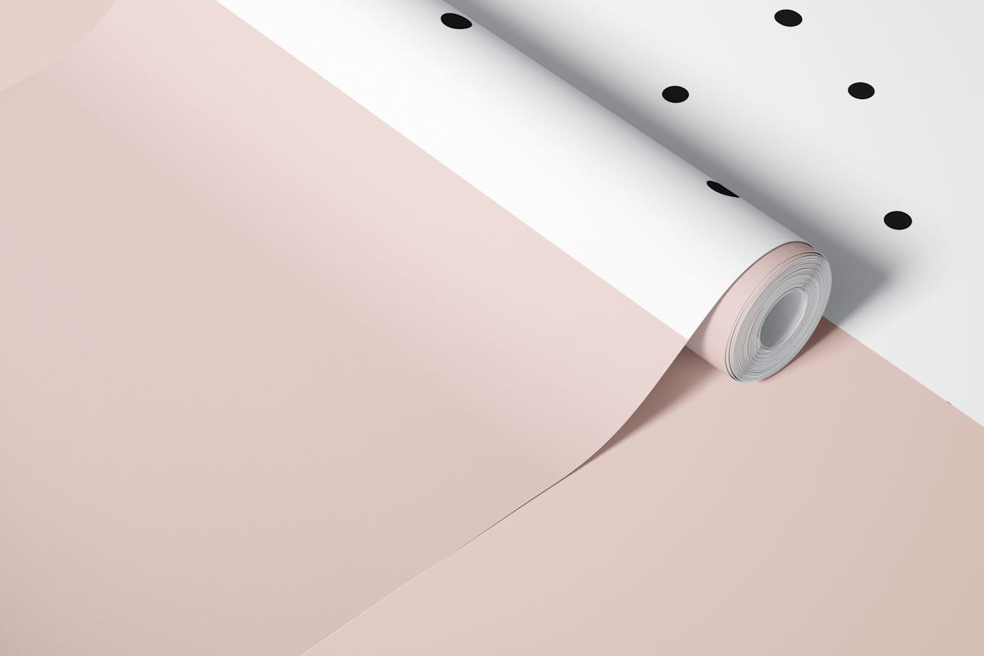 Pink Polka Dot wallpaper roll