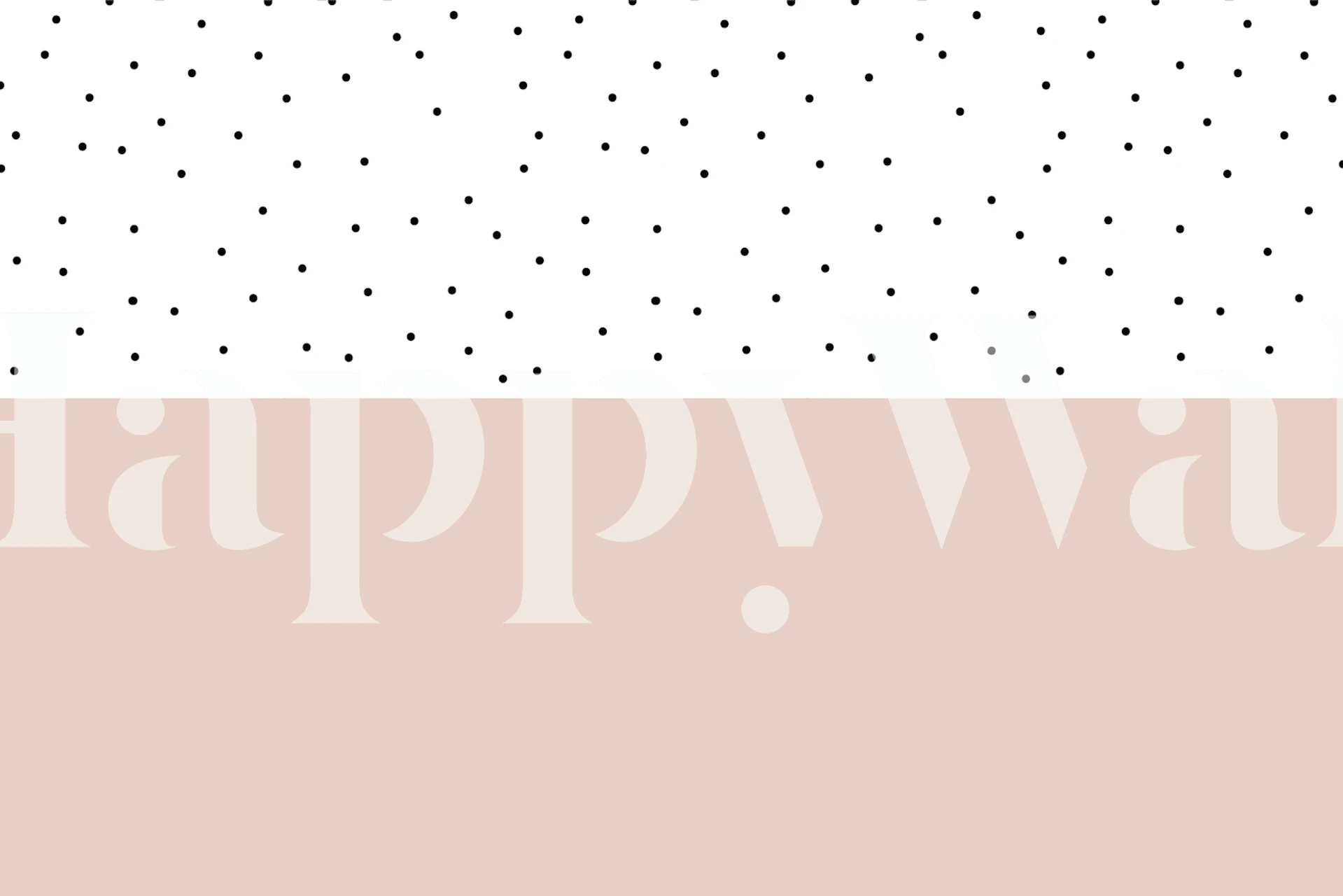 Carta da parati rosa tenue con pois neri