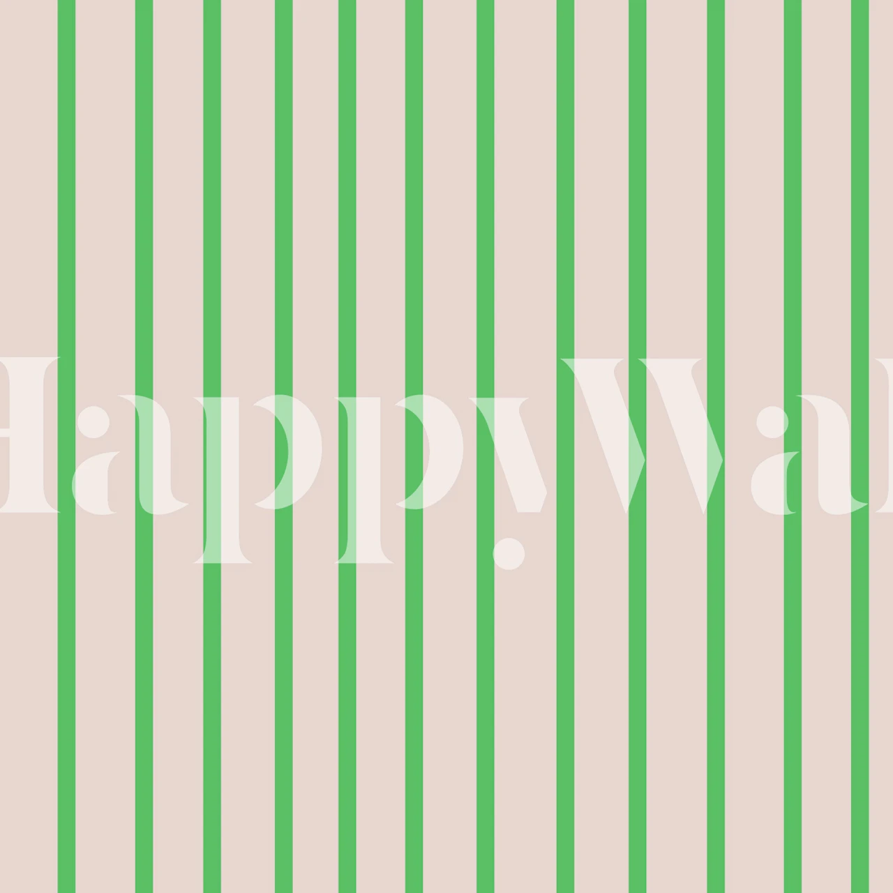 Grønn stripete wallpaper i et moderne rom