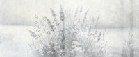 Gray Pampas Flowers - Light papel de parede