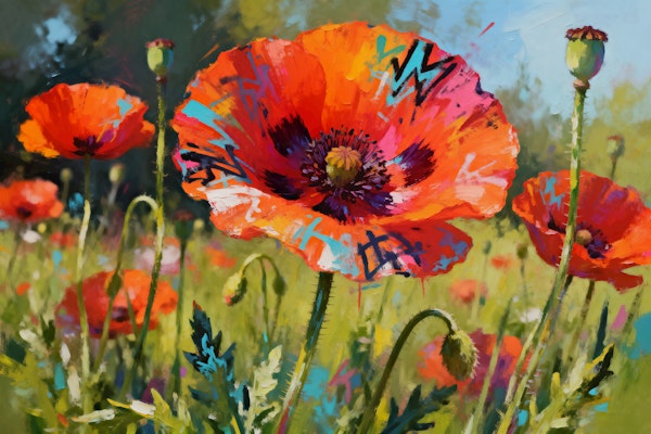 Modern Botanical Blossom Art