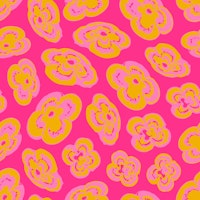 FLOATING LILIES Abstract Floral - Fuchsia behang