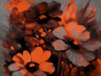 Moody Floral Petals tapet