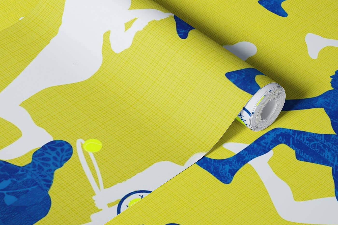 Tennis Players Pattern 4 wallpaper roll