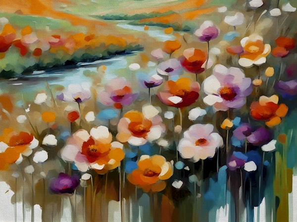 Groovy Flowers Field