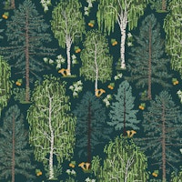 Scandinavian boreal forest flora papel de parede