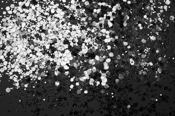 Silver Gray Black Glitter Glam 1