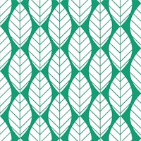 White green leaves tapet