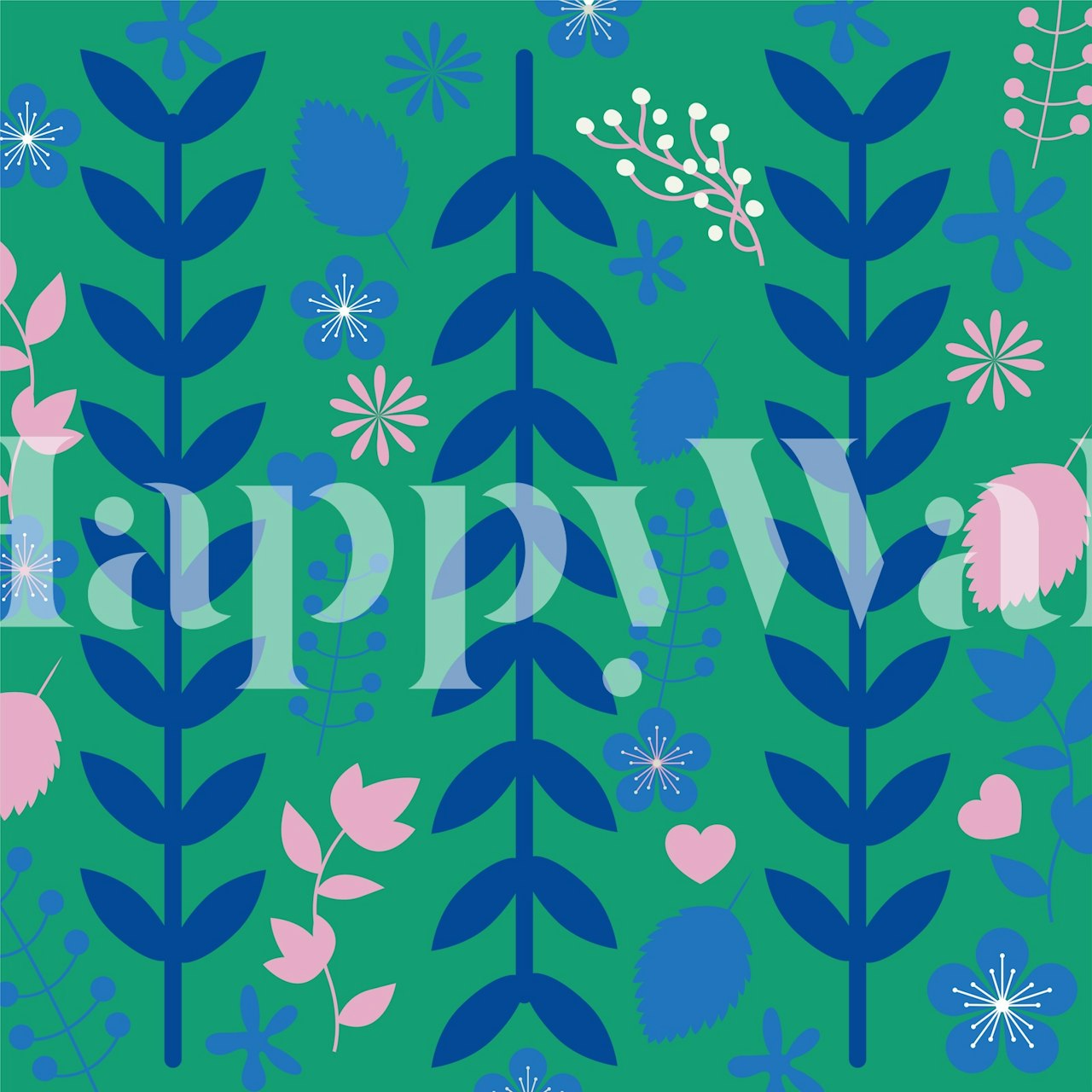 Nature plant ταπετσαρία με flowers και leaves