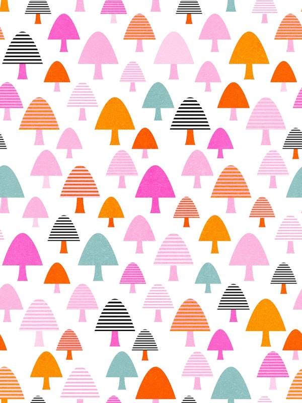 RETRO RAINBOW MUSHROOMS