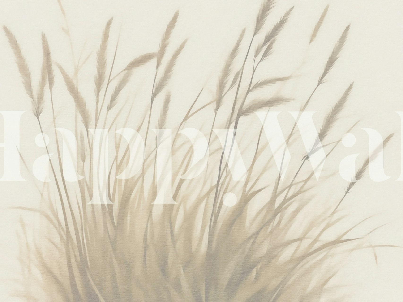Natural Neutral Soft Grass behangontwerp