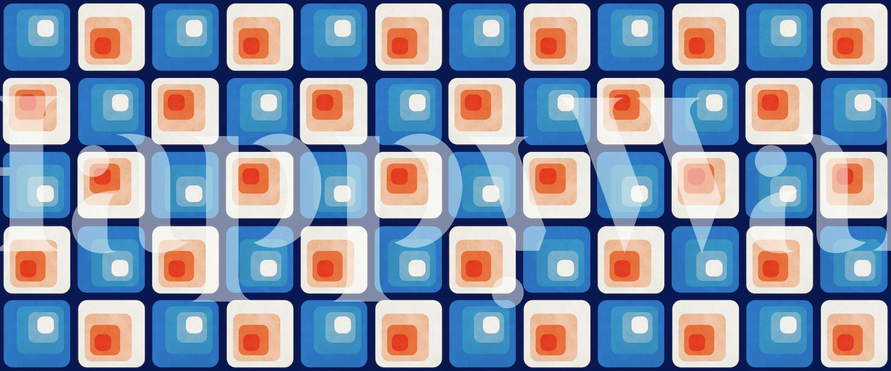 Squares with vintage colors tapeta v pokoji