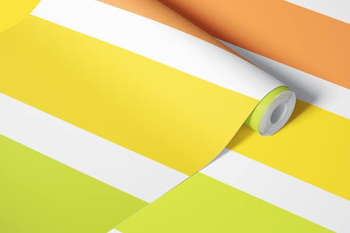 Vibrant Rainbow Stripeswallpaper roll