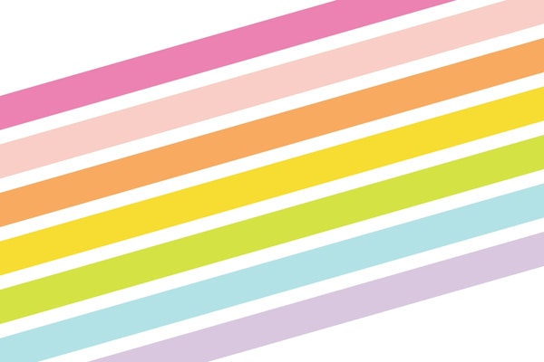 Vibrant Rainbow Stripes