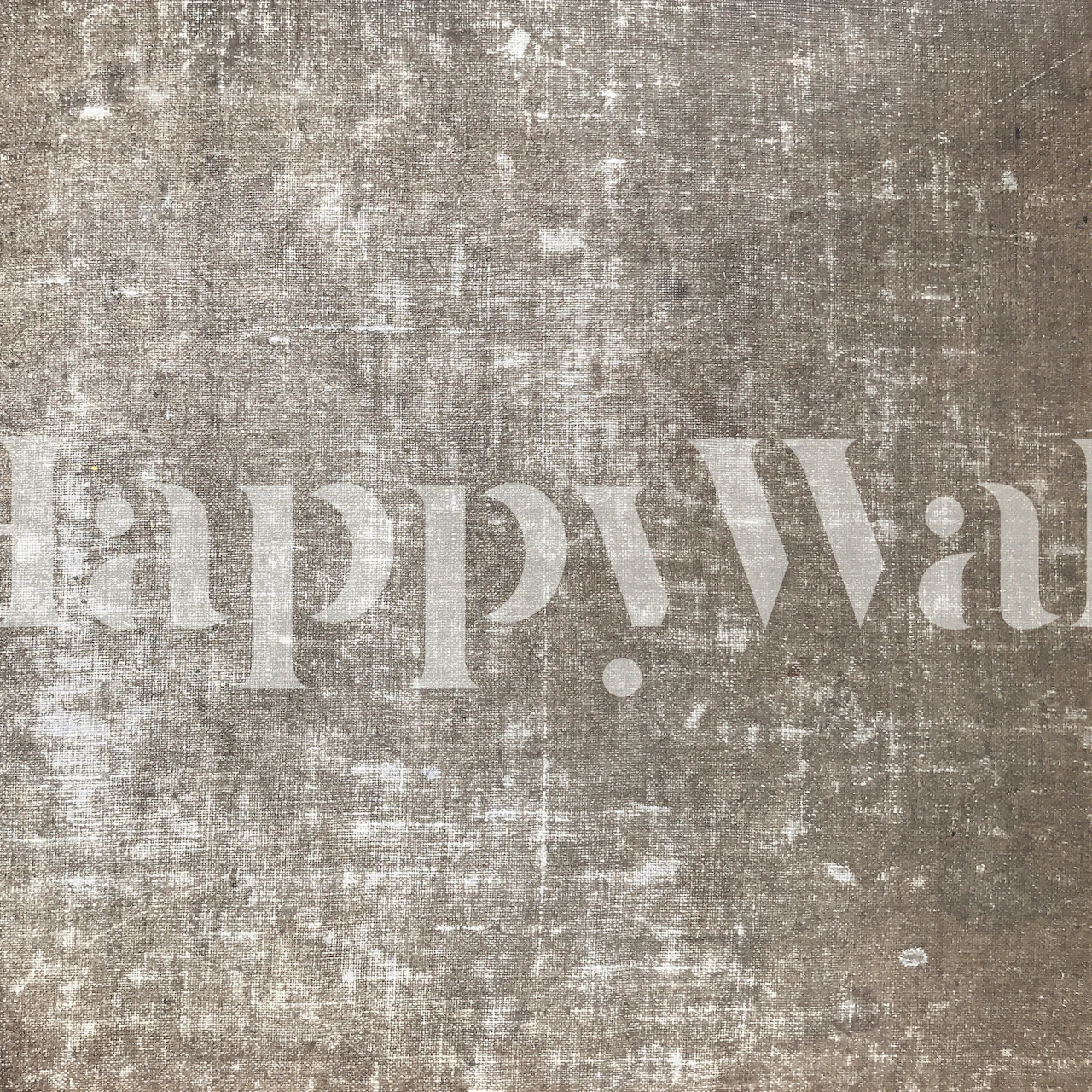 Neutral textured wall mural resembling antique linen in toast color