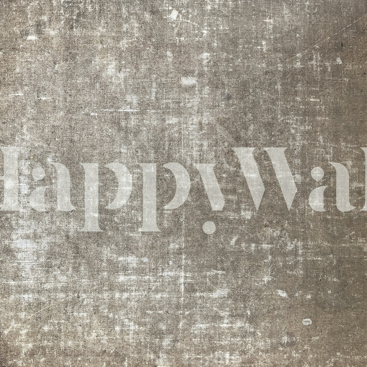 Neutral textured wall mural resembling antique linen in toast color