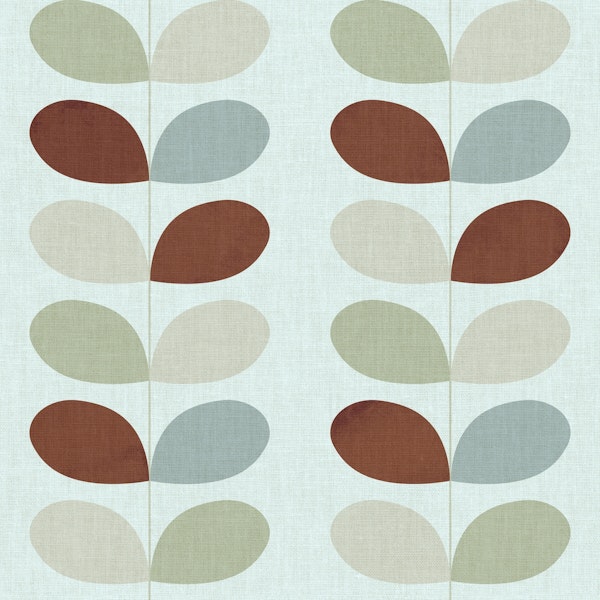 Mid Century Leaves Mint Chocolate