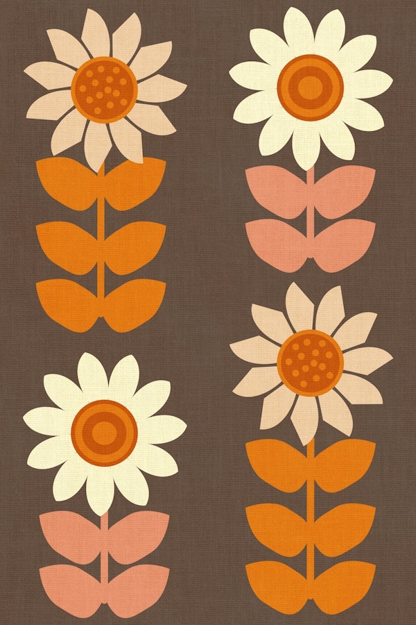 Mid Century Modern Flowers