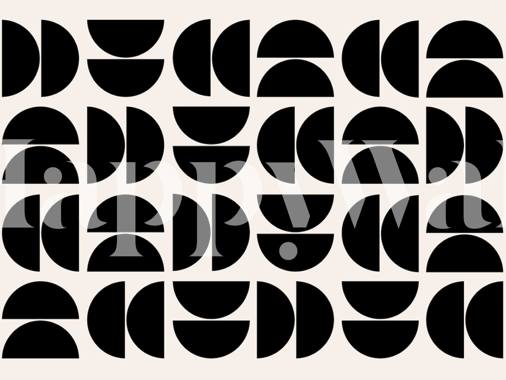 Black and white geometric pattern wallpaper