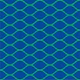 Cobalt blue ogee cat eye pattern
