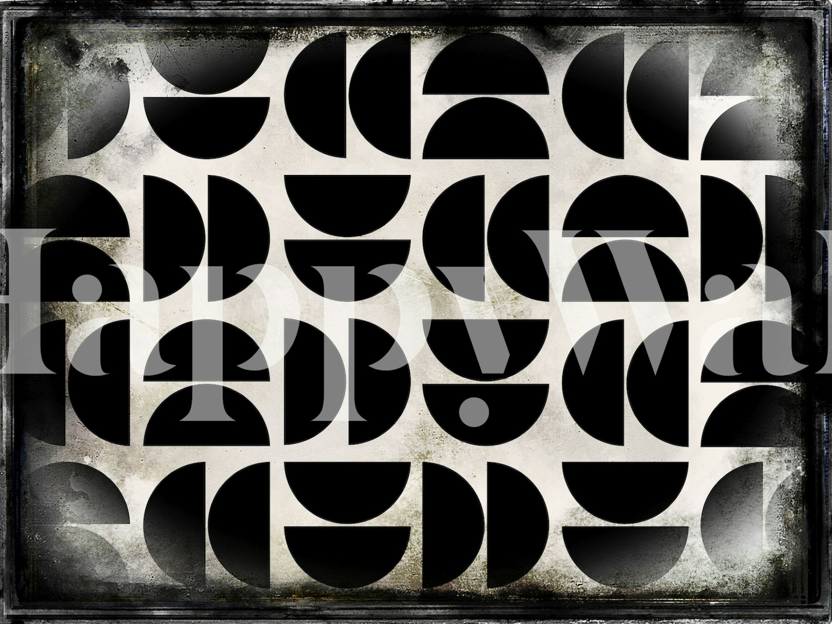 Moody Mid Century Grunge wallpaper in a room