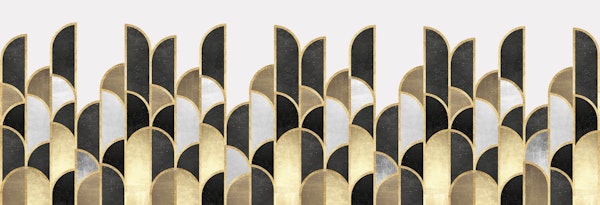 Shapes with textures and gold