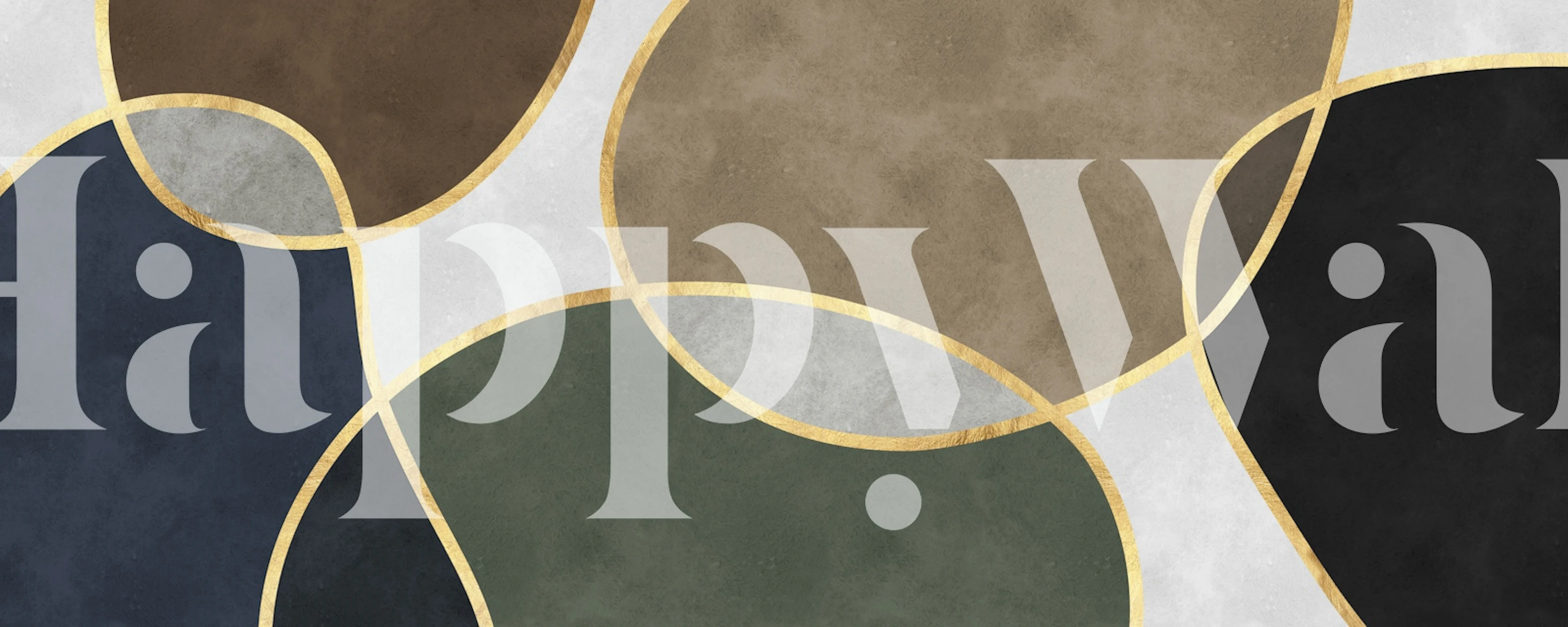 Boho shapes 16 carta da parati in un allestimento della stanza