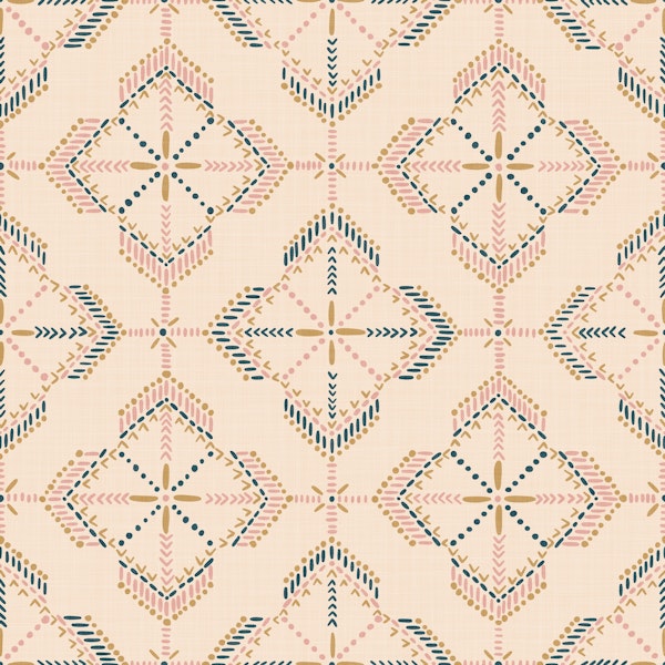 warm colored boho tiles