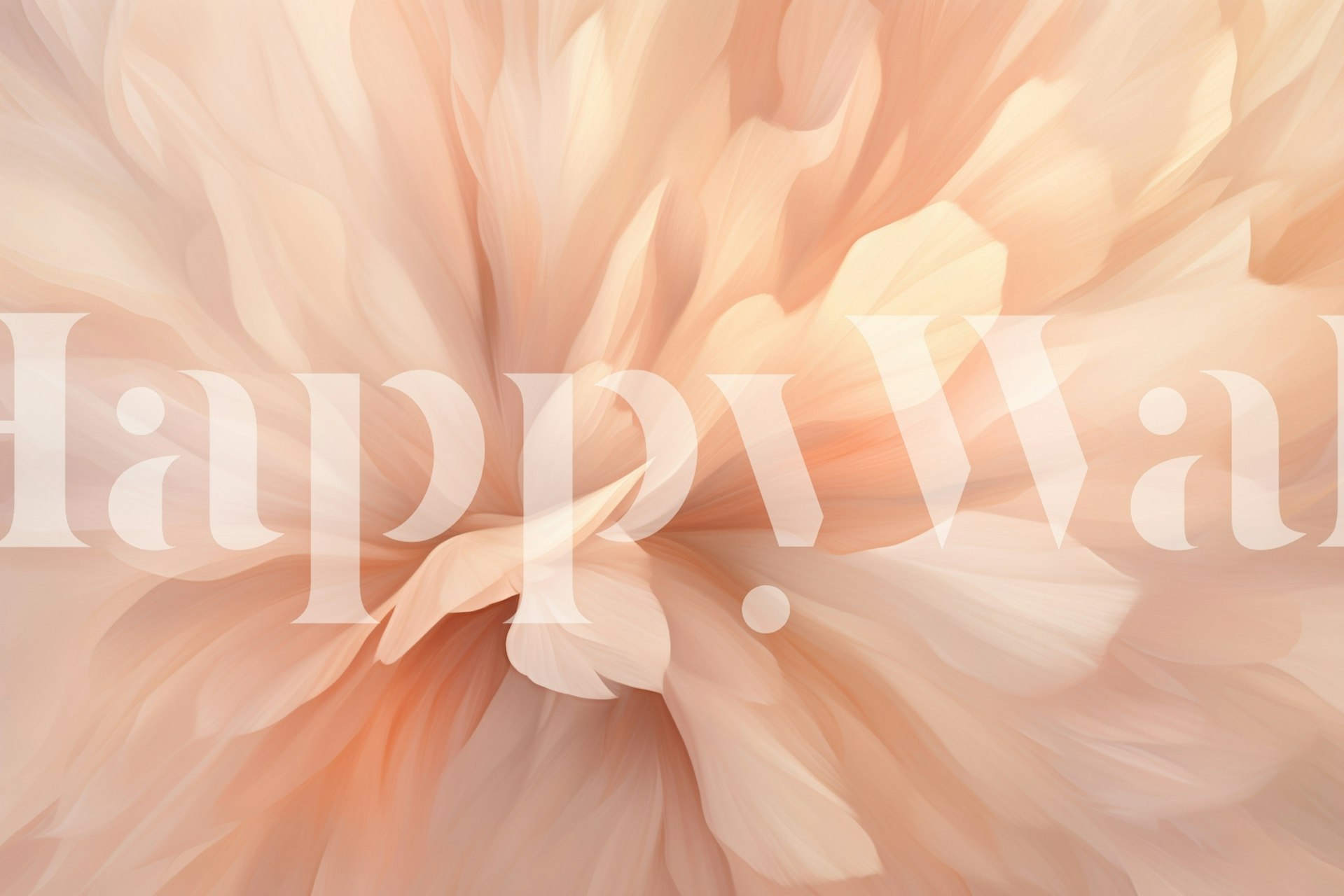 Abstract flower tapet i ett rum