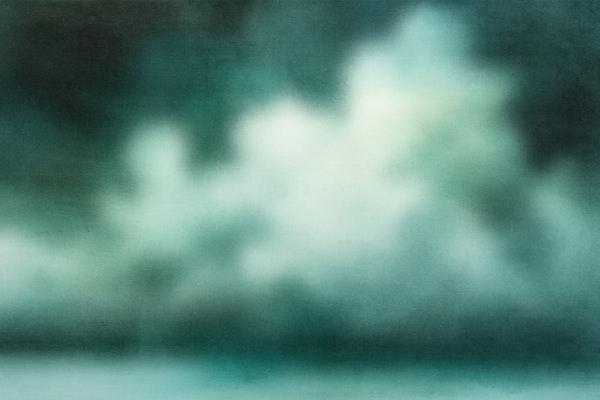 Emerald Dreams Watercolor Blur