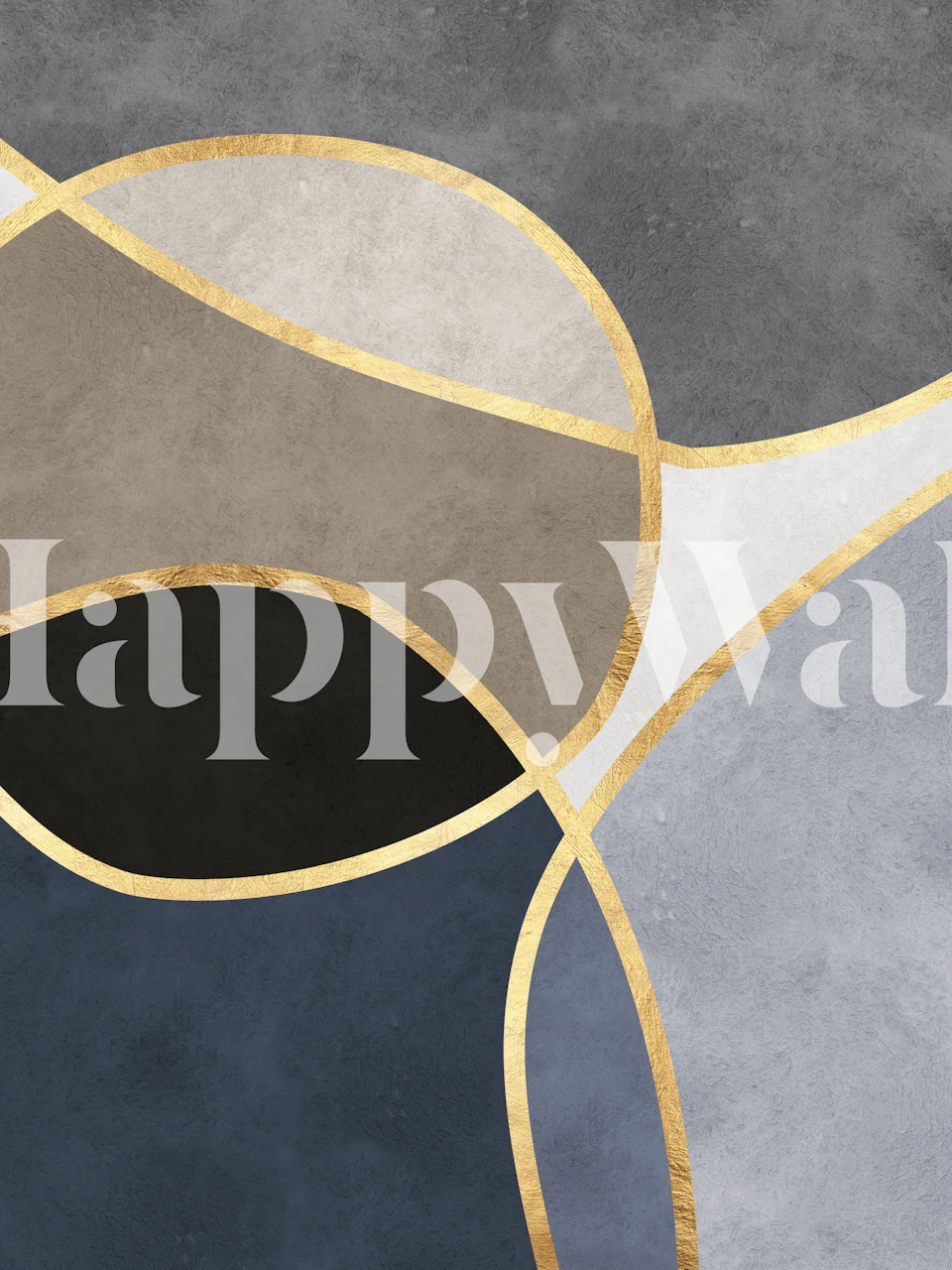 Tapeta Colorful circles zobrazená v místnosti