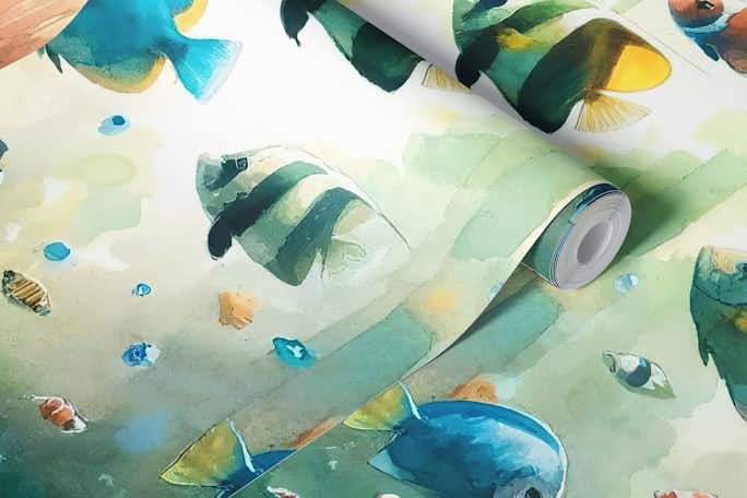 Colorful Aquariumwallpaper roll