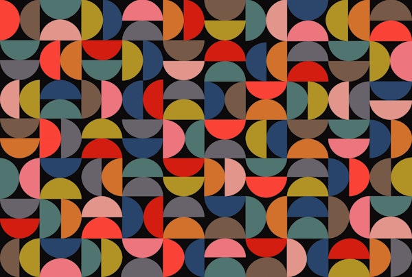 Colored Semi Circles