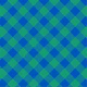 Blue and green vivid checks