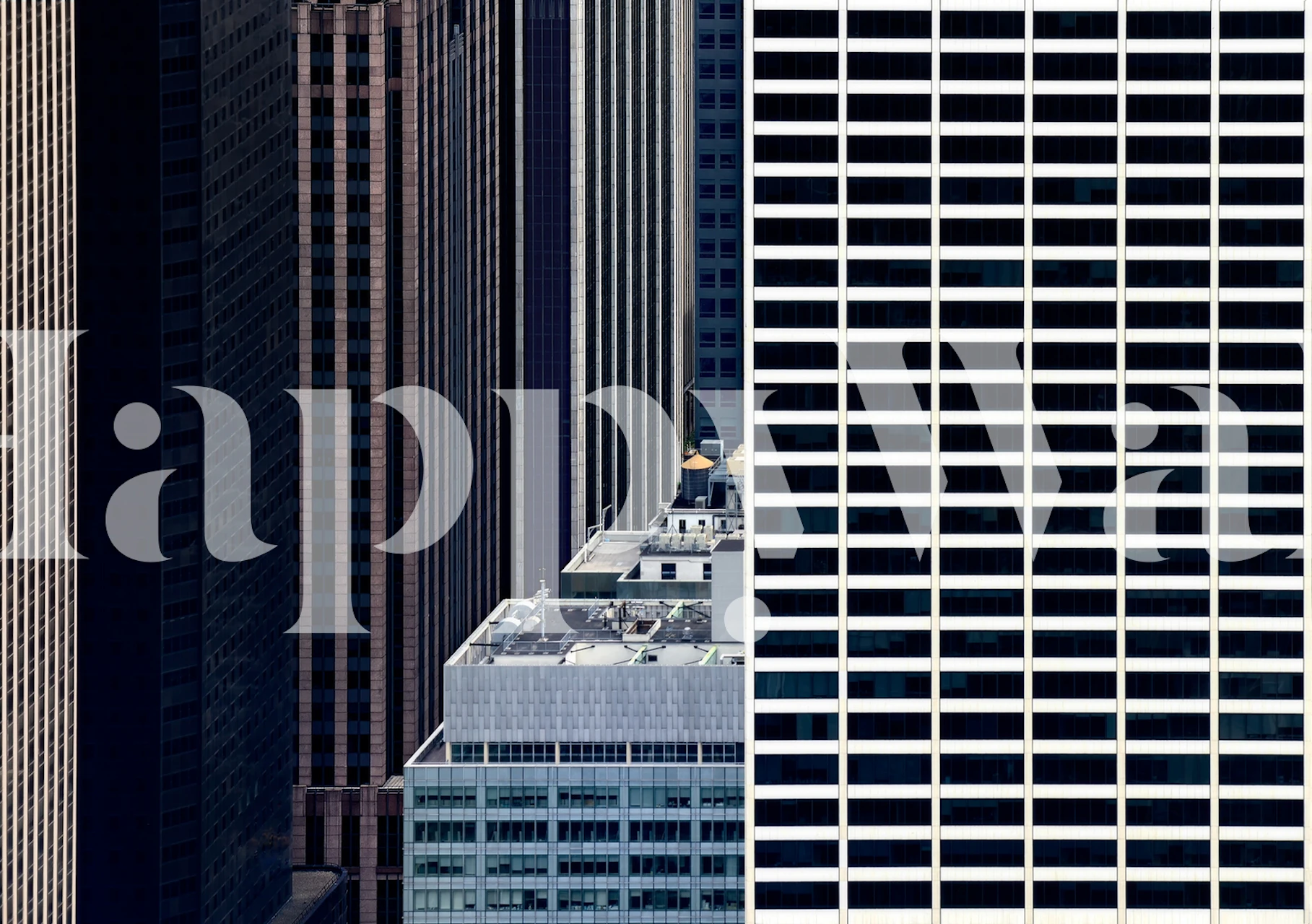 Umjetnički wallpaper dizajn inspiriran gradskom arhitekturom