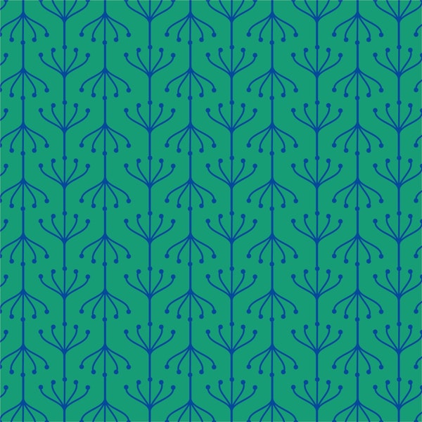 Plant ornaments forest green