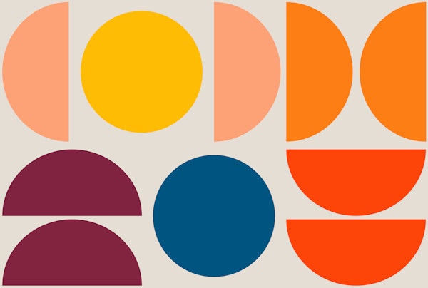 Minimal Mid Century Modern Large Geometry