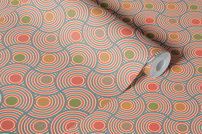 SCALLOP Art Deco Geometric - Elegant Decowallpaper roll