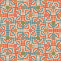SCALLOP Art Deco Geometric - Elegant Deco wallpaper