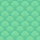 FANDOM Art Deco Fan Scallop - Mod Lime Green