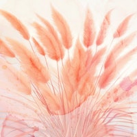 Japandi Pampas Grass Botanical tapete