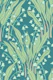 LILY OF THE VALLEY Floral - Teal