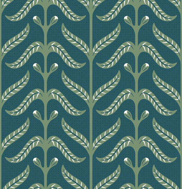 natural coordinate green leaves on emerald