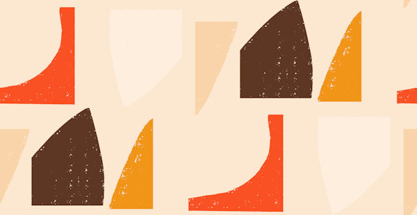 70s Mod Abstract Vanilla - Mid Century Shapes