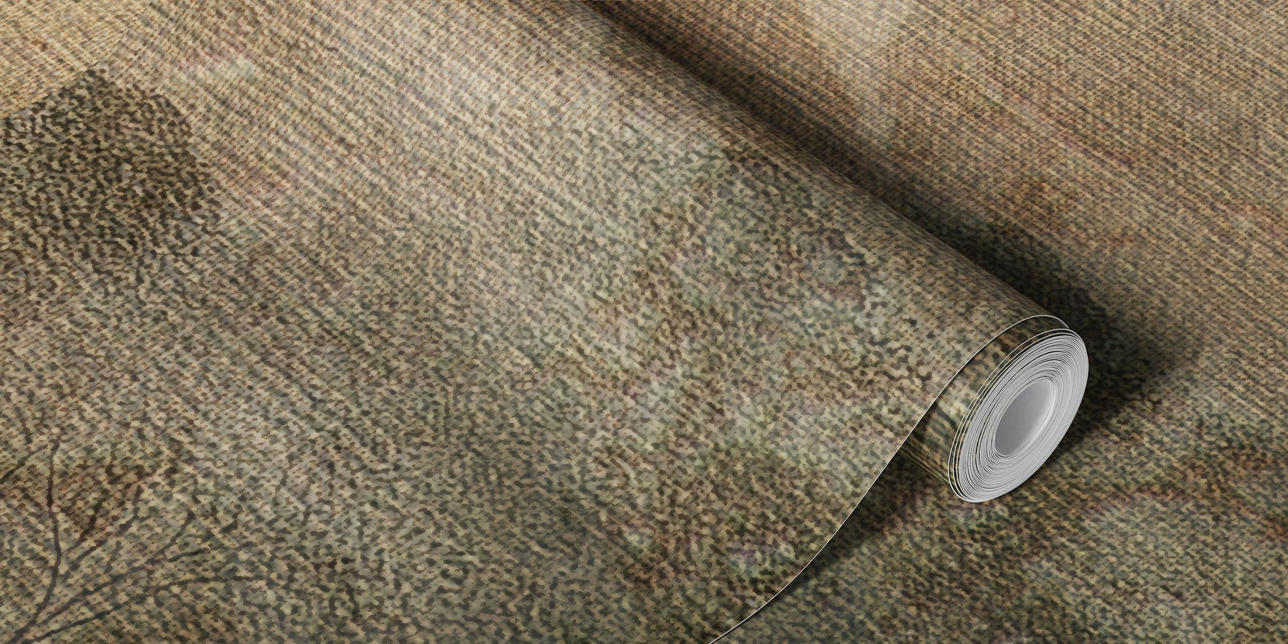 Tropical Asian Forest wallpaper in a room