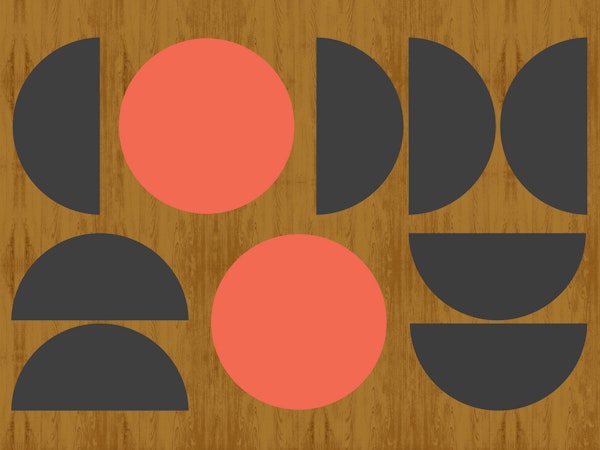 Minimal Mid-Century on Wood