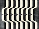 Striped Mid Century Art on Concrete
